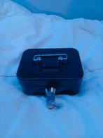 Klein zwart spaarkluisje met 2 sleutels, Ophalen, Nieuw, Metaal of Blik, Overige thema's