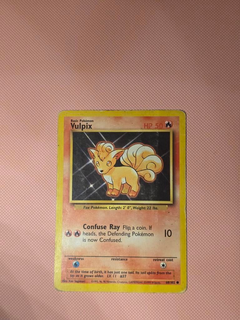 Vulpix #68 Base Set - Pokémon kaart, Verzenden, Gebruikt, Losse kaart