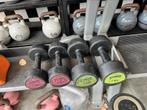 Dumbells 2 x 5 en 2 x 7 kg gewichten, Dumbbell, Gebruikt, Dumbells, Gewichten