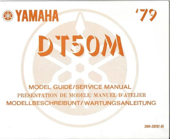 Yamaha DT50 M model guide 1979 (7235z), Fietsen en Brommers, Handleidingen en Instructieboekjes, Zo goed als nieuw, Verzenden