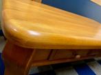 Massief licht eiken salontafel met laden 139x70 cm, Ophalen, 100 tot 150 cm, Eikenhout, 50 tot 100 cm