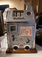 Antieke gokkast slotmachine, Verzamelen, Automaten | Gokkasten en Fruitautomaten, Euro, Ophalen of Verzenden, Gebruikt, Met sleutels