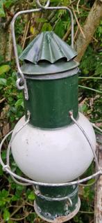 Originele scheepslamp zonder binnenwerk+wit glas (brocante), Antiek en Kunst, Antiek | Lampen, Ophalen of Verzenden