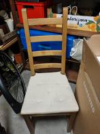 Zgan houten stoelen 4 stuks inclusief kussentjes, Ophalen, Zo goed als nieuw, Bruin, Vijf, Zes of meer stoelen