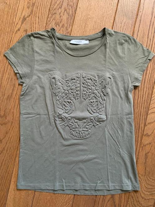 Costes Rebel groen shirt met reliëf, maat M, Kleding | Dames, Tops, Zo goed als nieuw, Maat 38/40 (M), Groen, Korte mouw, Ophalen of Verzenden