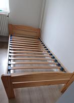 Eenpersoonsbed, Huis en Inrichting, Slaapkamer | Bedden, 90 cm, Ophalen of Verzenden, Eenpersoons, Bruin