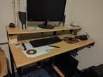Bureau met extra plank, Huis en Inrichting, Bureaus, Ophalen, Gebruikt, Bureau