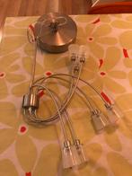 Moderne hanglamp met glazen kapjes - Ikea kryssbo, Huis en Inrichting, Lampen | Hanglampen, Ophalen of Verzenden, Gebruikt, Glas