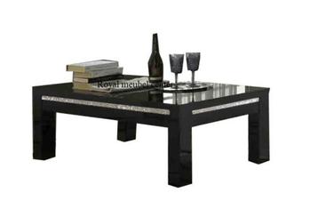 Salontafel MDF Forever Chrome Hoogglans wti zwart SALE- beschikbaar voor biedingen