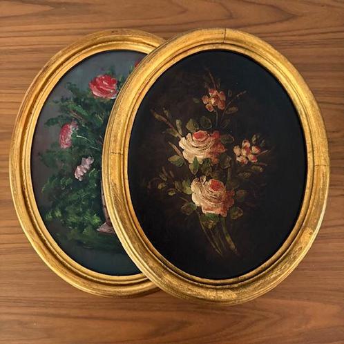 2 lijsten, hout, goud, vintage, brocante, barok, netjes, Huis en Inrichting, Woonaccessoires | Lijsten, Zo goed als nieuw, Minder dan 50 cm