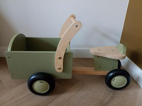Speelgoed bakfiets loopfiets hout Bandits and Angels, Kinderen en Baby's, Speelgoed | Houten speelgoed, Zo goed als nieuw, Overige typen