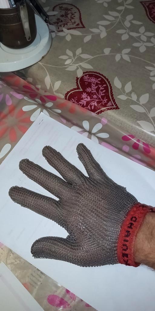 Slagers handschoen RVS type Michael Jackson, Hobby en Vrije tijd, Kostuums, Theaterbenodigdheden en LARP, Ophalen of Verzenden