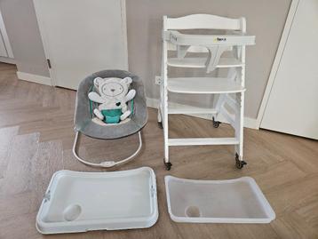 Baby meegroeistoel kinderstoel op wieltjes incl. babybouncer beschikbaar voor biedingen