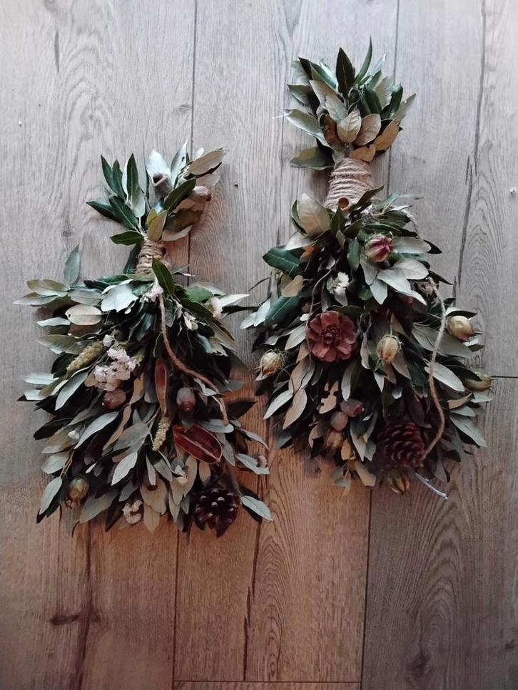 Mooie toeven in 3 maten van  verse steeneik( toef fiori), Huis en Inrichting, Woonaccessoires | Kransen, Zo goed als nieuw, Ophalen of Verzenden