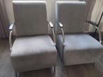 2 mooie grijze fauteuils Woood, Huis en Inrichting, Fauteuils, Ophalen, Zo goed als nieuw, 75 tot 100 cm, 50 tot 75 cm