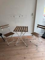 Balkon/tuinset, Ophalen, Gebruikt, Hout, 2 zitplaatsen