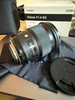 Sigma 50mm f/1.4 DG HSM Art (Nikon F), Audio, Tv en Foto, Fotografie | Lenzen en Objectieven, Ophalen of Verzenden, Zo goed als nieuw