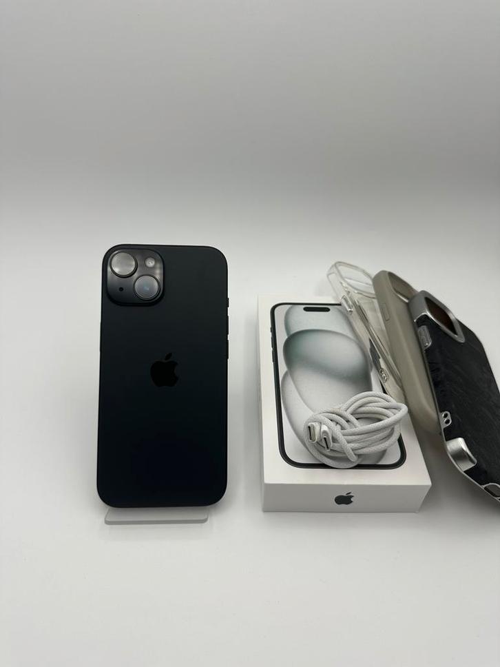 Iphone 15 - 128 GB (Zwart) - Nieuwstaat!/ Inruil mogelijk, Telecommunicatie, Mobiele telefoons | Apple iPhone, Zo goed als nieuw