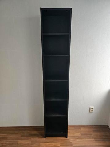 Ikea Billy boekenkast zwart eikenpatroon 