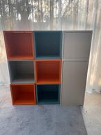 Ikea Eket Kastencombinatie - Oranje, Blauw/Grijs, Kunststof, 100 tot 150 cm, Ophalen of Verzenden, Zo goed als nieuw