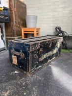 Zwarte/grijze dekenkist, Overige materialen, Gebruikt, Minder dan 50 cm, Ophalen of Verzenden