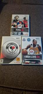 Wii Games: FIFA 08, Table Tennis, NBA Live 08, Gebruikt, 1 speler, Ophalen of Verzenden, Eén computer