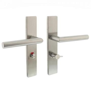 Intersteel deurkruk 219x40.5X9mm - wc63/8 - rvs geborsteld  beschikbaar voor biedingen