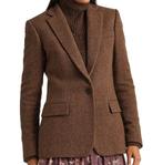 Ralph Lauren visgraat colbert / blazer maat 38, Maat 38/40 (M), Bruin, Ophalen of Verzenden, Zo goed als nieuw