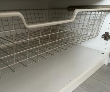 Ikea pax komplemen fijndraadmand met uittrekrail bruin 100cm - afbeelding 1