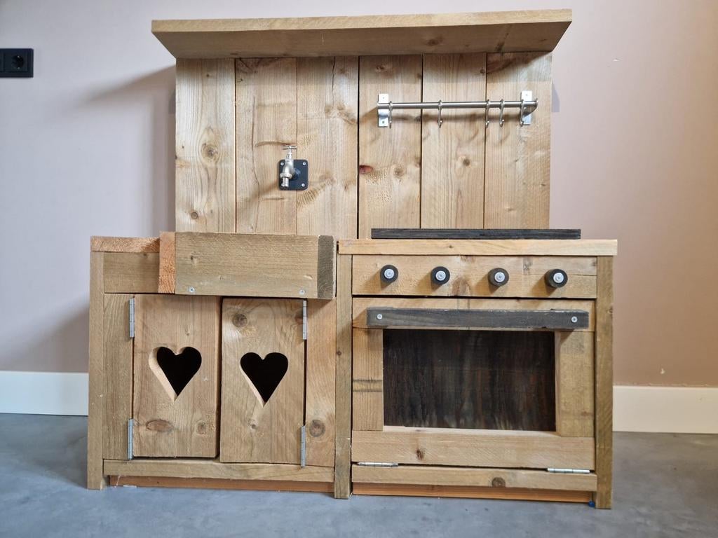 Houten Kinderkeuken Jorgs - Speelplezier!, Ophalen, Gebruikt, Hout, Speelkeuken