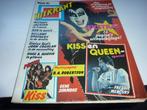 KISS OP VOORKANT & POSTER BINNEN IN HITKRANT 1979-QUEEN, Verzenden, 1980 tot heden, Tijdschrift