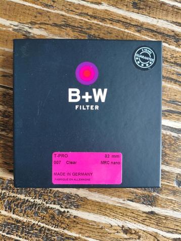 B+W 007 T-Pro MRC Nano clear filter 82 mm beschikbaar voor biedingen