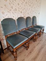 4 antieke vintage mooie stoelen hout, Ophalen