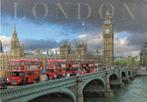 Ansichtkaart	London (Engeland)	Westmisterbridge	met bussen, Verzamelen, Verzenden, 1980 tot heden, Gelopen, Engeland