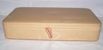 Prachtige vintage goudkleurige Estée Lauder sieradenkoffer., Sieraden, Tassen en Uiterlijk, Beautycases, Softcase, Beige, Ophalen of Verzenden