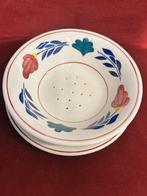 Boerenbont fruittest met ondertbord, Huis en Inrichting, Keuken | Servies, Overige typen, Div, Ophalen of Verzenden, Div