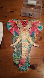 Houten puzzel olifant A3, Ophalen of Verzenden, Minder dan 500 stukjes, Zo goed als nieuw