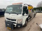 Fuso canter met laadkraan en nido zoutstrooier winterdienst, Automaat, Euro 6, 150 pk, Wit