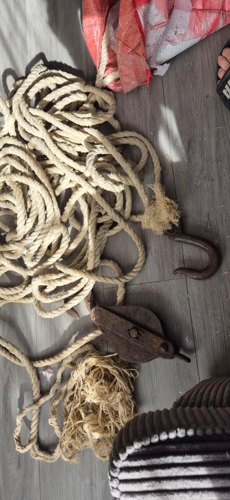 Gebruikte Touw en Blok, Watersport en Boten, Accessoires en Onderhoud, Gebruikt, Lijn of Blok, Ophalen of Verzenden