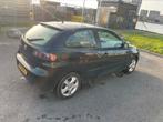 Seat Ibiza 1.4 16V 63KW  2008 Zwart airco cruise apk tot nov, Auto's, Origineel Nederlands, Te koop, 5 stoelen, Benzine