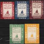 Nederland- 1915-  Sluitzegel van de Anti-Suiker-Accijns-Bond, Verzenden, T/m 1940, Postfris