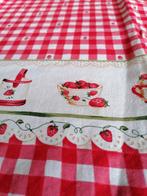 Aardbei tafelkleedje, Ophalen of Verzenden, Wit, Tafelkleed of Tafelzeil