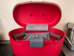 Rode Samsonite Beautycase met Slot, Sieraden, Tassen en Uiterlijk, Koffers, Gebruikt, Hard kunststof, Slot, Minder dan 50 cm
