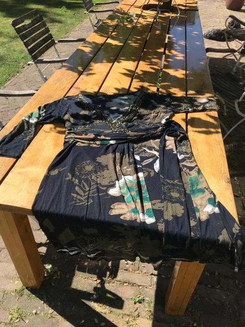 Wikkeljurk Didi maat M, Kleding | Dames, Jurken, Gedragen, Maat 38/40 (M), Groen, Knielengte, Ophalen of Verzenden