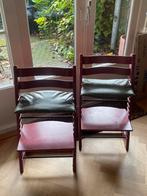 2x Stokke Tripp Trapp Stoelen Roze - Gebruikt, Ophalen of Verzenden, Gebruikt, Meegroeistoel