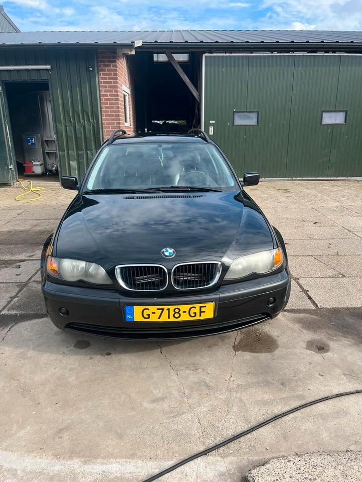 BMW 3-Serie 1.8 I 316 Touring 2005 Zwart, Auto's, BMW, Particulier, 3-Serie, Elektrische buitenspiegels, Elektrische ramen, Parkeersensor