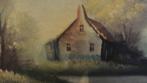 2 schilderijtjes landschap barok, Antiek en Kunst, Curiosa en Brocante, Ophalen of Verzenden