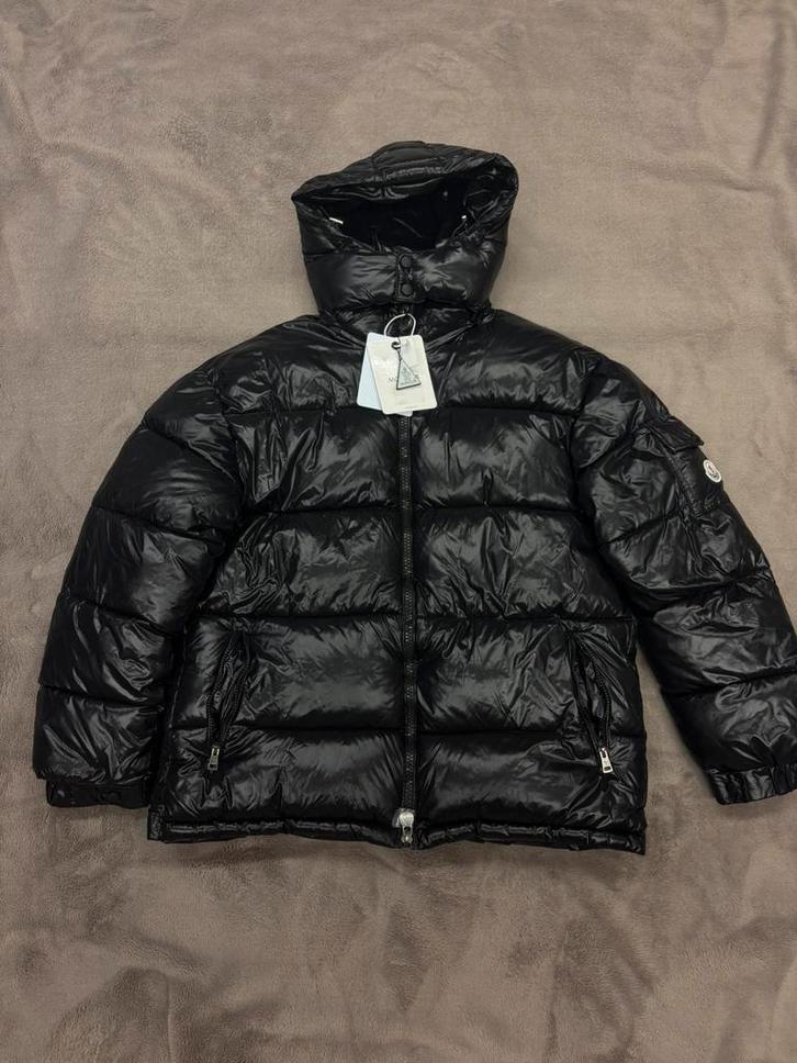Moncler Maya jas, Kleding | Heren, Jassen | Winter, Nieuw, Maat 52/54 (L), Zwart, Ophalen of Verzenden