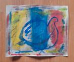 Vogel, Antiek en Kunst, Kunst | Schilderijen | Abstract, Ophalen of Verzenden