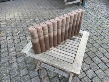 20 Rondbandpalissade Rood/Bruin 50x25x6cm beschikbaar voor biedingen